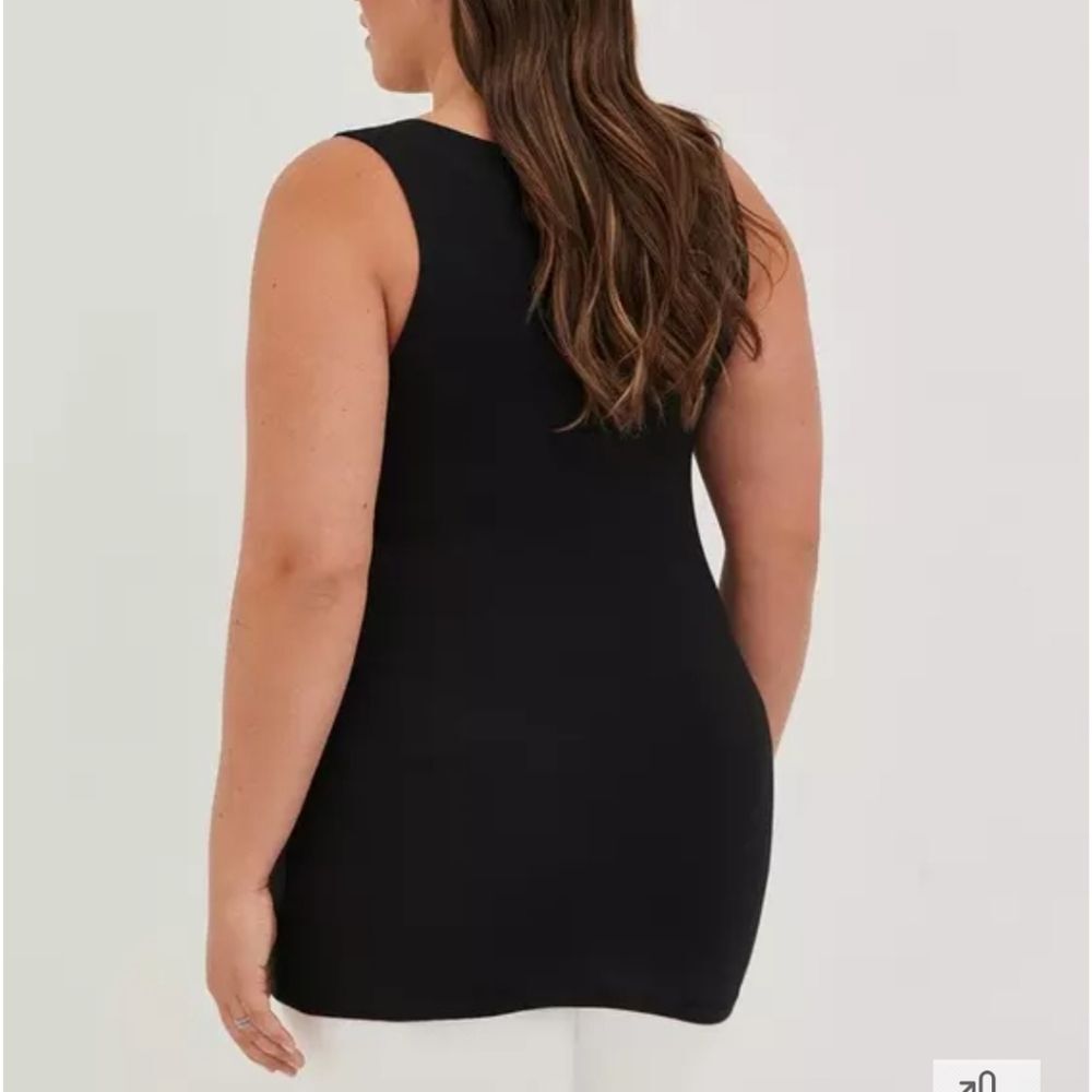 Torrid Lace Up Tank, Foxy Tarot Black, Sleeveless, Size 5x - Picture 2 of 9